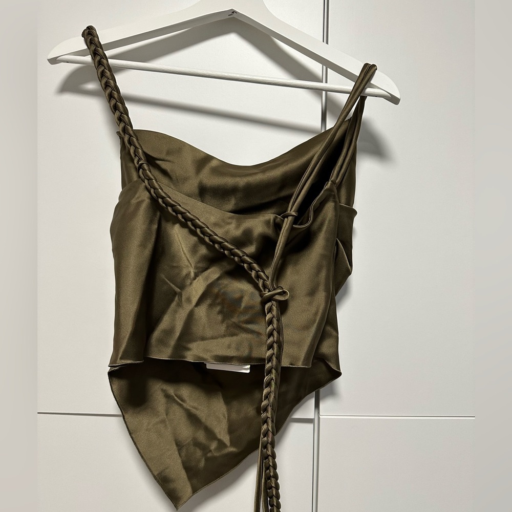 Nanushka Stina Top (Khaki / size S) - Picture 11 of 13
